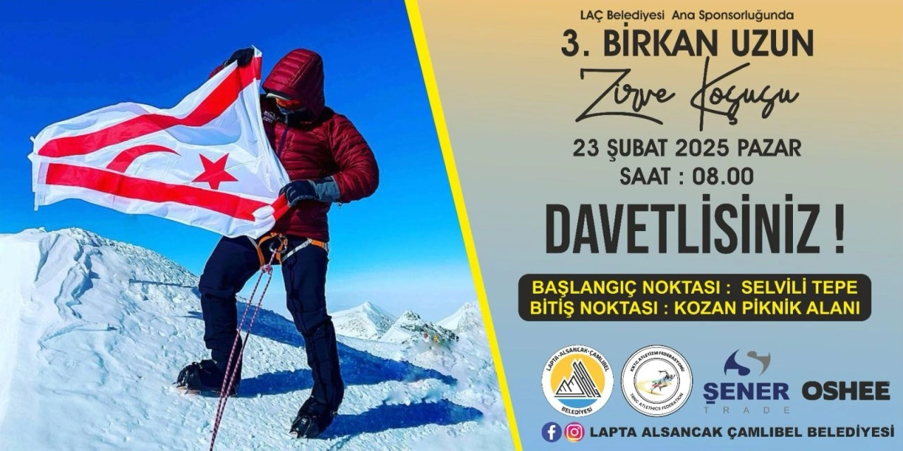 3. Birkan Uzun Zirve Koşusu, Pazar günü&#8230;