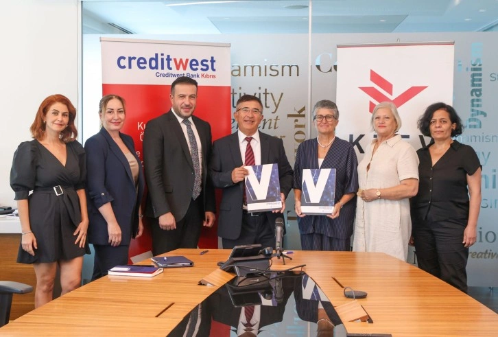 Creditwest Bank ile KTEV arasında iş birliği:30 öğrenciye burs imkanı sağlanacak