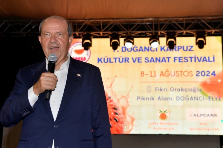 Cumhurbaşkanı Ersin Tatar, 7. Doğancı Karpuz Kültür ve Sanat Festivali’ne katıldı