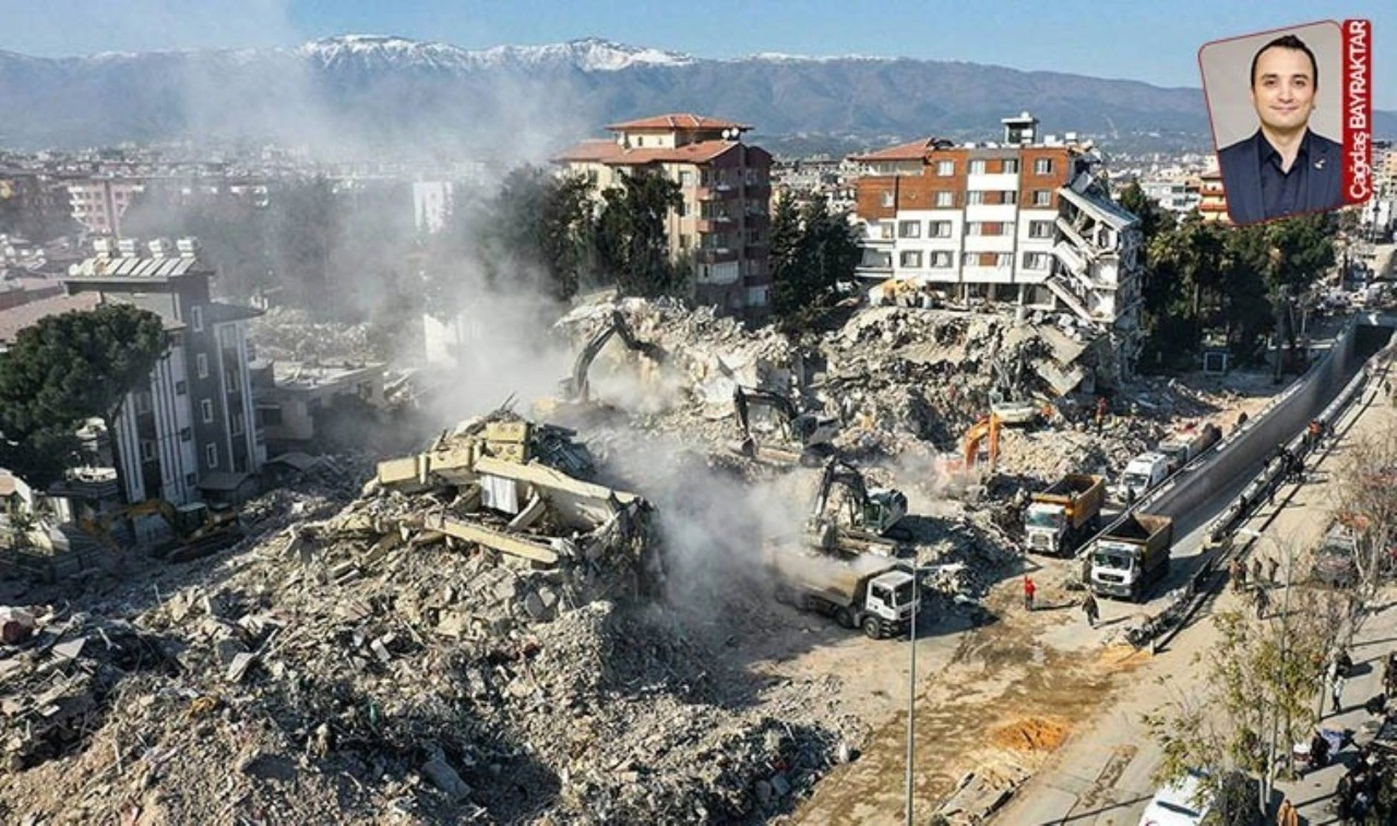 Hatay’da yurttaşın inşaatı da durdu