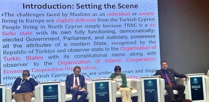 Işıksal Azerbaycan’da düzenlenen İslamofobi’yle Mücadele Konferansında KKTC’yi temsil etti