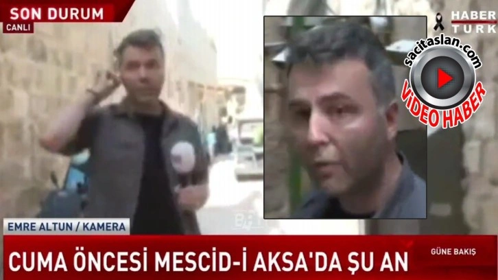 İsrail polisinden Habertürk ekibine coplu saldırı! Mehmet Akif Ersoy şoke oldu