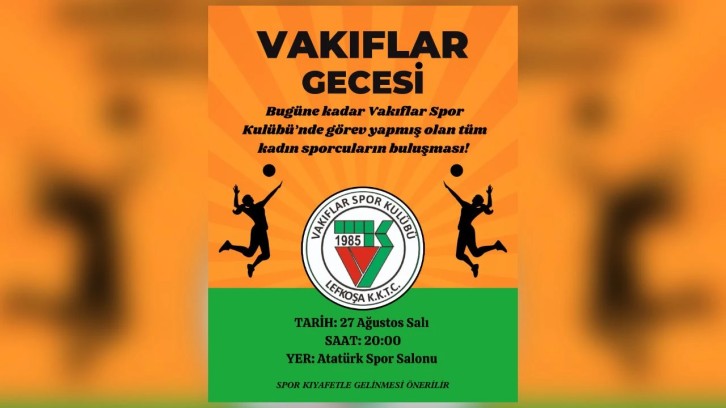 Kadın voleyboluna emek verenler Vakıflar Gecesi’nde onurlandırılacak