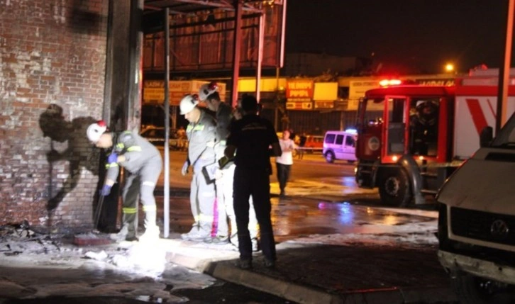 Kayseri'de hareketli gece: İşyerinin 'doğalgaz' borusu patladı