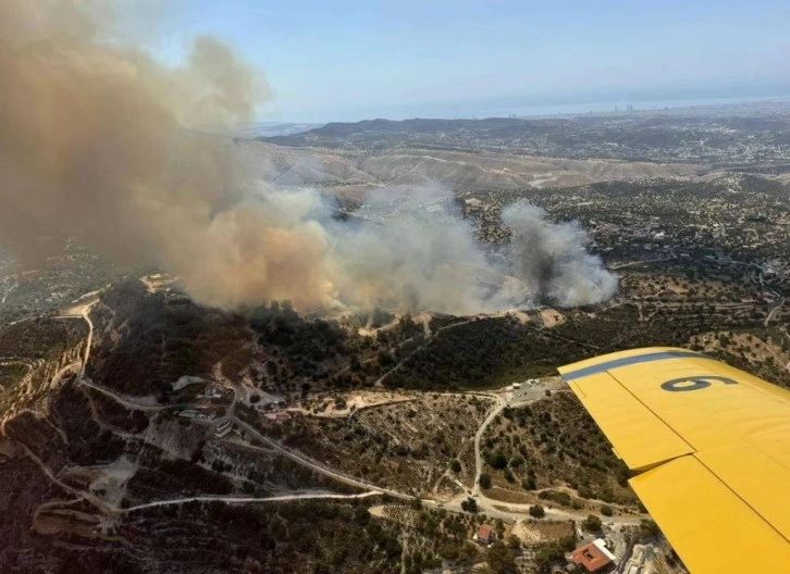 Limasol'a bağlı Abeşa'da yangın… 20 yazlık boşaltıldı