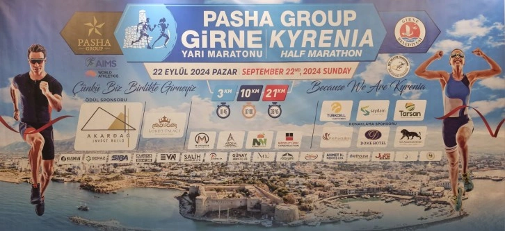 Pazar günü yapılacak “Pasha Group Girne Yarı Maratonu” için kayıtlar devam ediyor