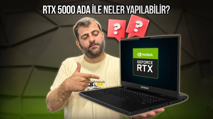 RTX 5000 Ada notebook! Monster Markut M7 V6.2.4 inceleme