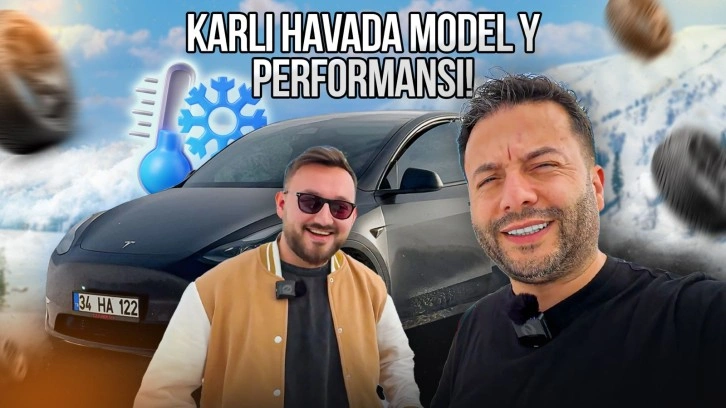 Tesla Model Y ile karlı hava testi