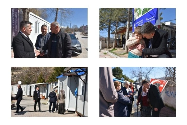 Yeşilyurt Belediye Başkan Adayı Alper Gürsoy, Depremzedelerle Buluştu