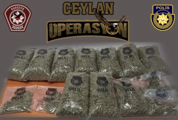 Ceylan Operasyonu’nda 10 kilo Hint keneviri ele geçirildi