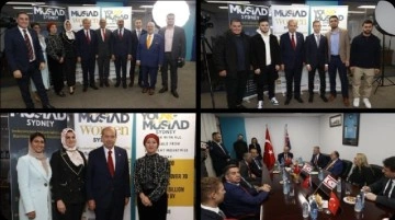 Cumhurbaşkanı Tatar, Sydney'de MÜSİAD ve DTİK yetkilileriyle bir araya geldi