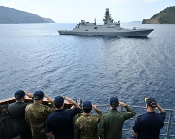 Doğu Akdeniz'de icra edilen Denizkurdu Tatbikatı seçkin gözlemci günü başladı