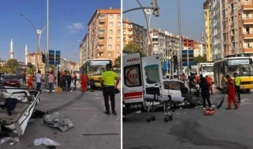 Feci kaza... Yolcu otobüsü ile araç çarpıştı: Çok sayıda yaralı var!