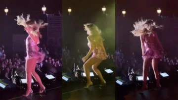 Hadise'den süper minisiyle yürek hoplatan dans! Kalça dansı sosyal medyayı salladı