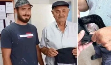 İşçi emeklisi bulduğu para dolu çantayı sahibine teslim etti