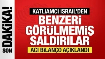 İşgalci İsrail'den bugüne kadar görülmemiş saldırılar... Gazze'de şehit sayısı açıklandı