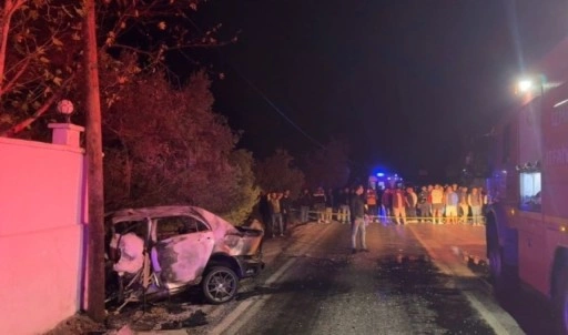 İzmir'de feci kaza... Sürücü yanarak can verdi!