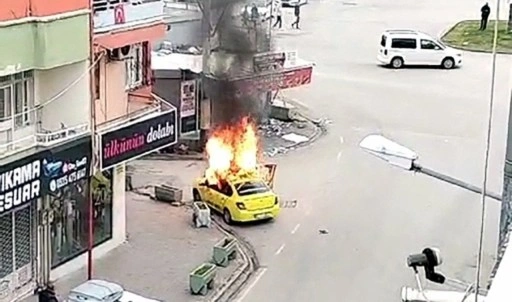 Kızı ve eşiyle vurulmuştu: Oğlunun da taksisi kundaklandı!