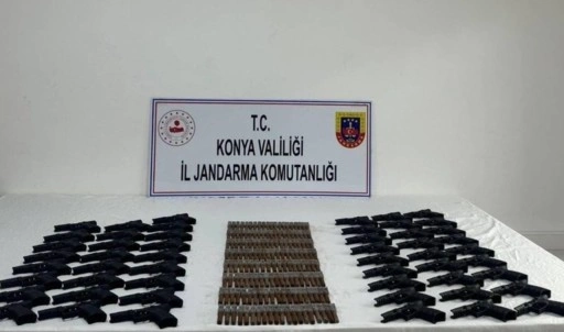 Konya'da 2 çuvalda silah parçaları bulundu