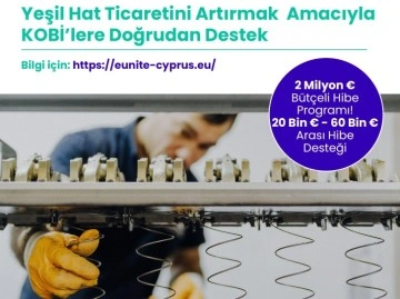 Yeşil Hat ticaretini artırmak için hibe programı başlatıldı